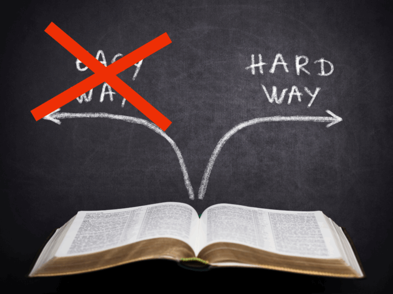 IT’S NOT ABOUT WANTING AN “EASY OUT”